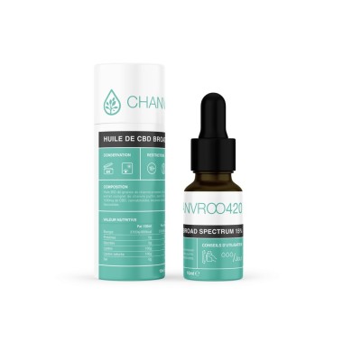 Huile CBD Chanvroo Broad-Spectrum - CBD.fr Pro