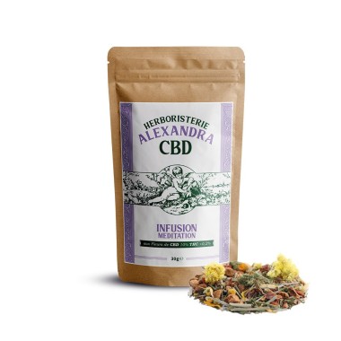 Infusion CBD méditation bio - CBD.fr Pro