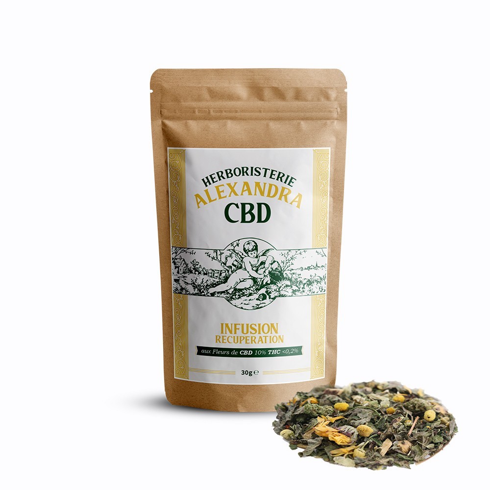 Infusion CBD Bio Récupération - CBD.fr