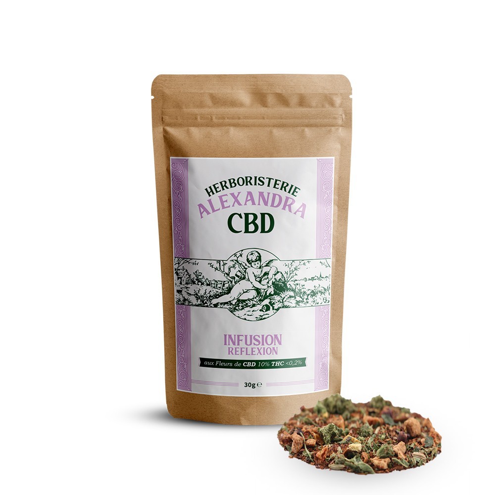 Infusion CBD Réflexion Bio - CBD.fr Pro