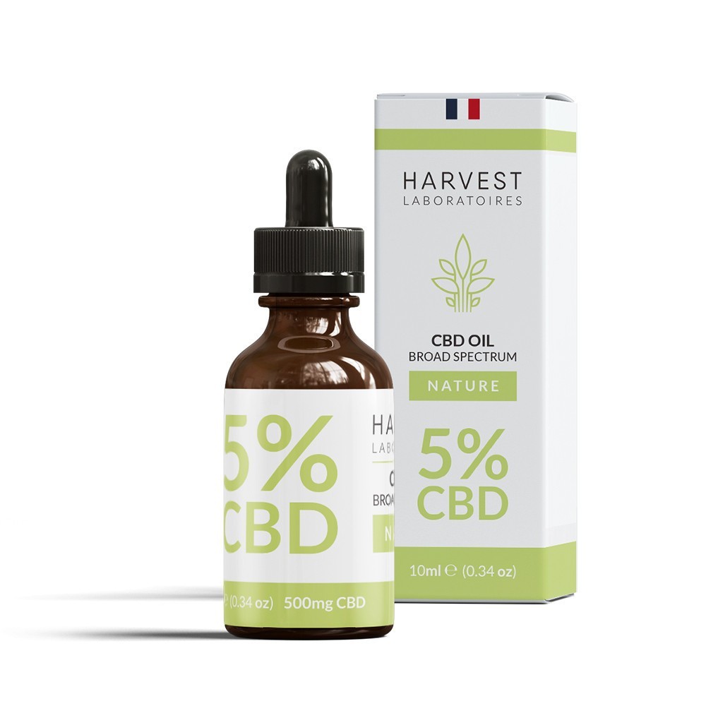 Huile CBD Broad Spectrum - Harvest Laboratoires - CBD.fr Pro