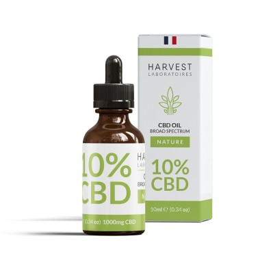 Huile CBD Broad Spectrum - Harvest Laboratoires - CBD.fr Pro