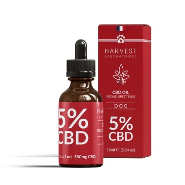 Huile de CBD Chien toutes tailles - Harvest Laboratoires - CBD.fr