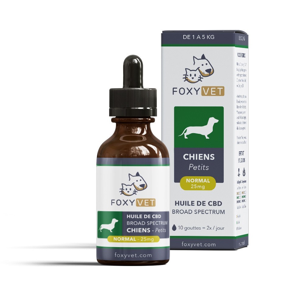 Huile CBD pour petits chiens - CBD.fr Pro