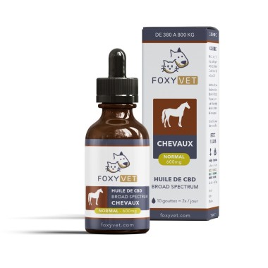 Huile de CBD pour cheval - Foxyvet - CBD.fr Pro