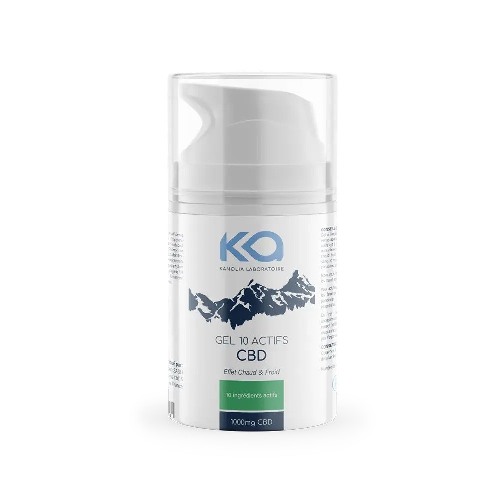 Gel 10 Actifs au CBD Kanolia - CBD.fr Pro